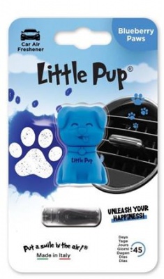 Osviežovač vzduchu do auta,  LITTLE PUP "Blueberry Paws", modrý