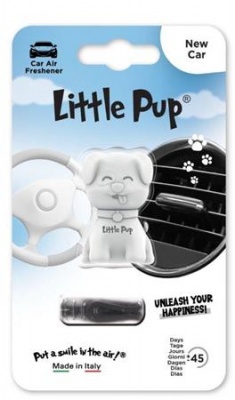 Osviežovač vzduchu do auta,  LITTLE PUP "New Car", biely