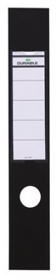 Chrbtový štítok, pre zakladače, samolepiaci, 60 x 390 mm, DURABLE „ORDOFIX®“, čierny
