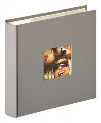 Fotoalbum, na 200 fotiek, 10x15 cm, "Walther Fun", sivý