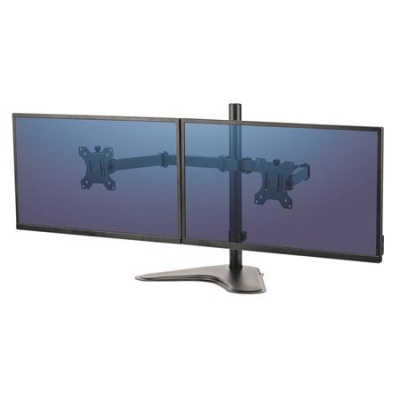 Držiak na monitor, FELLOWES, "Seasa™ Dual Horizontal", čierna