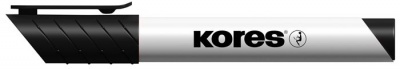 Popisovač na biele a flipchartové tabule, 3 mm, kužeľový hrot, KORES "K-Marker XW1", čierny