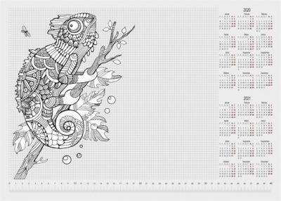 Podložka na stôl, A3, 410x297 mm, vyfarbiteľná, PANTA PLAST, "chameleón"