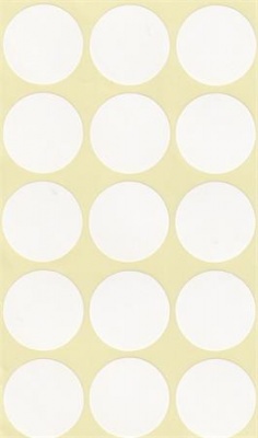 Etikety, okrúhle, priemer: 30 mm, 60 etikiet/bal