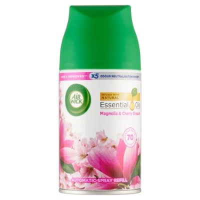 Náplň do osviežovača vzduchu, automatická,  250 ml, AIR WICK "Freshmatic", magnólia a kvety čerešní