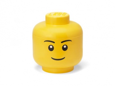 Úložný box, veľký, hlava, LEGO, Boy