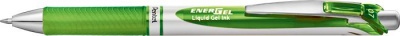 Gélové pero, 035 mm, stláčací mechanizmus, PENTEL "EnerGel BL77", svetlozelené