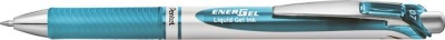 Gélové pero, 035 mm, stláčací mechanizmus, PENTEL "EnerGel BL77", svetlomodré