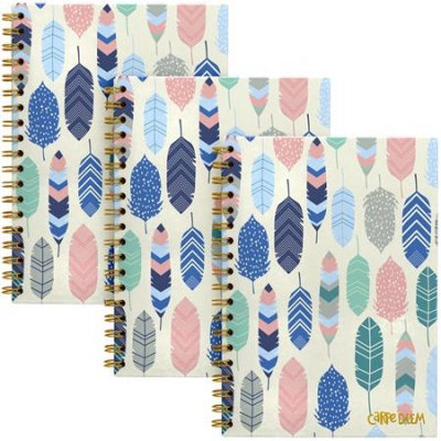 Špirálový zošit, B5, linajkový, 80 listov, FSC, PUKKA PAD "Carpe Diem", pierka