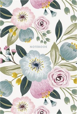 Poznámkový zošit, štvorčekový, A5, 80 listov, SHKOLYARYK "Pastel flowers", mix