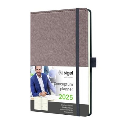 Diár, A5, týždenný, tvrdá obálka, SIGEL "Conceptum"