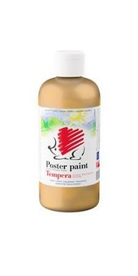 Tempera, 500 ml,  ICO "Ježko", zlatá