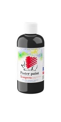 Tempera, 500 ml,  ICO "Ježko", čierna