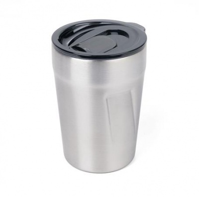 Termohrnček, 300 ml, z nerezovej ocele, TROIKA "Cup-uccino", strieborný