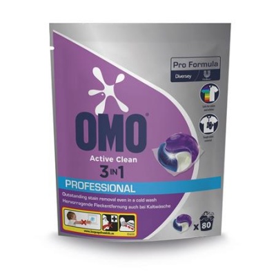 Kapsuly na pranie, 80 ks, OMO "Active Clean 3in1"