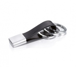 Kľúčenka, kožená, so zámkom twist-lock , TROIKA "Twister"