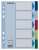 Register, plastový, A5, 5 oddielov, ESSELTE, farebný