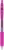 Gélové pero, 0,33 mm, stláčací mechanizmus, ZEBRA "Sarasa Clip", magenta